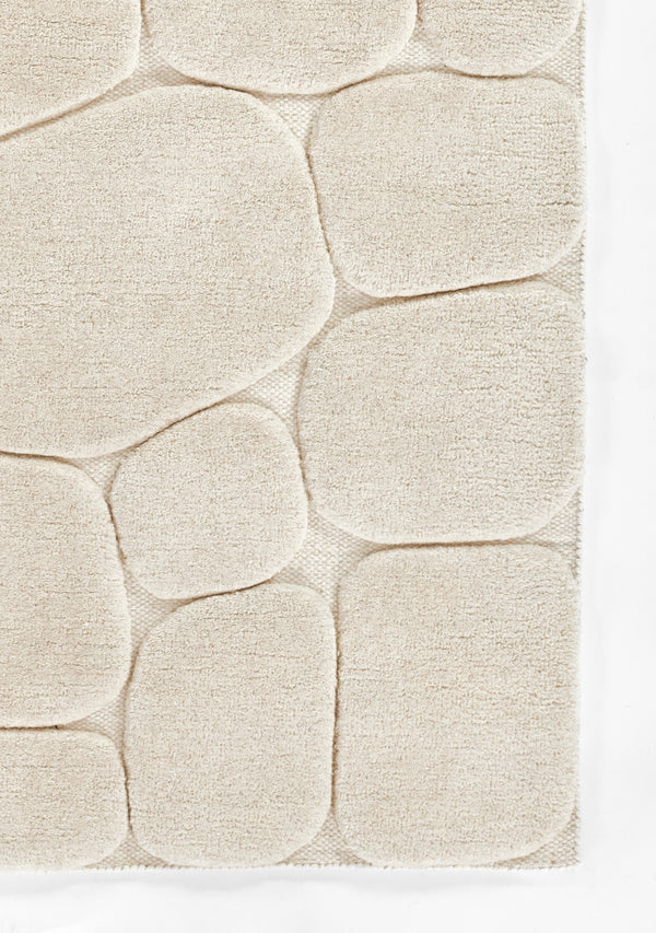 Hand Tufted Wool Ivory Bohemian Runner Rug – 2'6