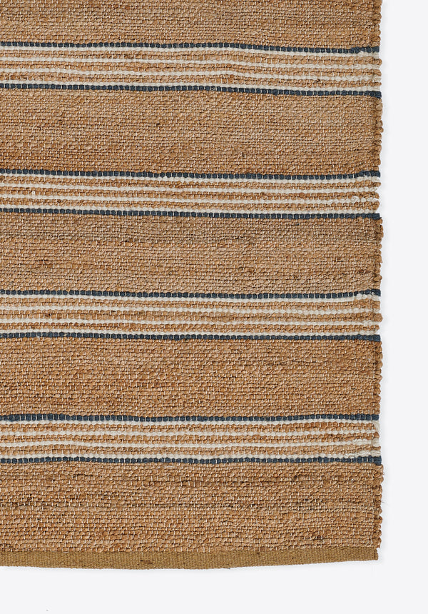 Striped Blue Area Rug, Chestnut 10' X 14' lifestyle