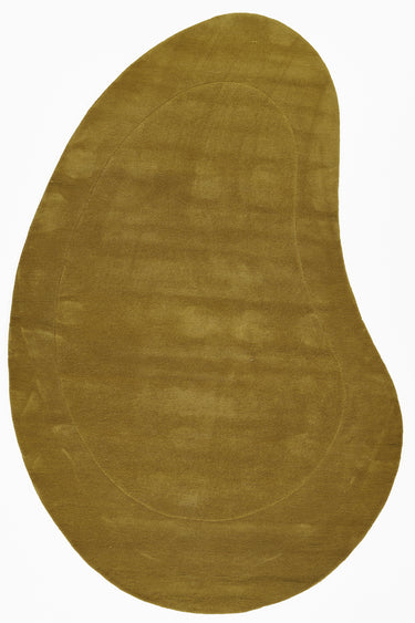 Momeni Claude CUD-1 Tumeric Hand - Tufted Area Rug, 7'3" X 11' Kidney