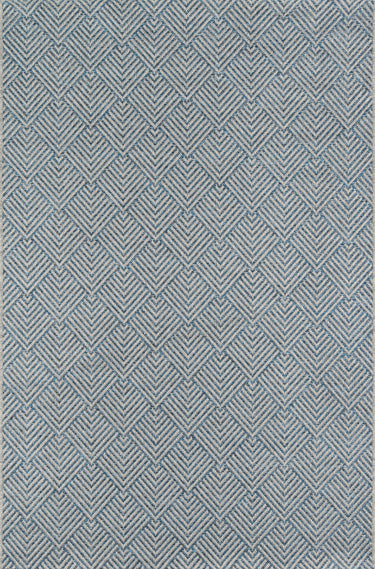 Como Blue Area Rug - COM-3 Machine - Made, 7'10" X 10'10"