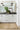 Beige Contemporary area rug 10' X 14' - overhead flat lay view