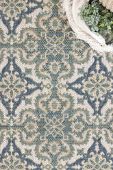Captiva-Tile Blue Area Rug