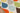 Multi area rug 3'6" X 5 - overhead flat lay view