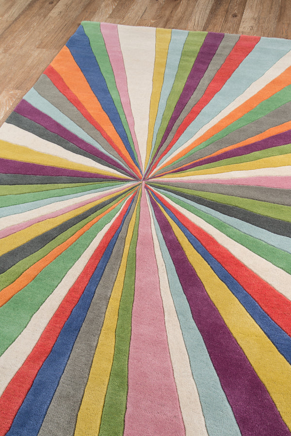 Hand Tufted Wool Multicolor Transitional Runner Rug – 2'3