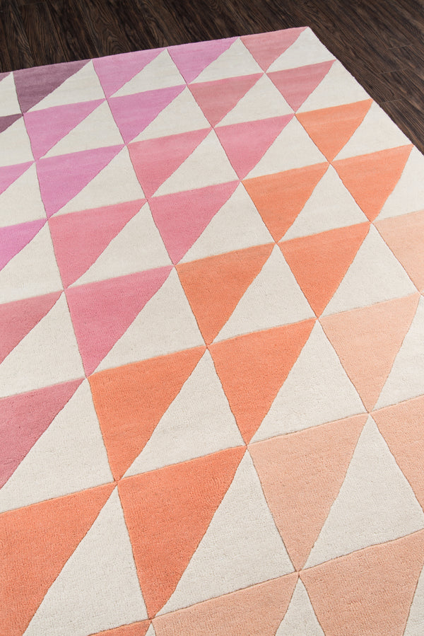 Hand Tufted Wool Pink Contemporary Area Rug – 9' x 12' | Delmar by Novogratz lifestyle