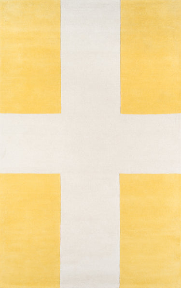 Delmar DEL-7 Chevalier Yellow Area Rug by Novogratz - 5' X 8'