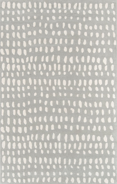 Boho Dots Grey Hand - Tufted Area Rug, Delmar DEL11 9' X 12'