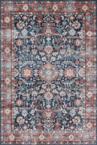 Doheny Navy Area Rug - DOH-4 Machine - Made, 2' X 3'