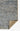 Blue area rug 5' X 8' - overhead flat lay view