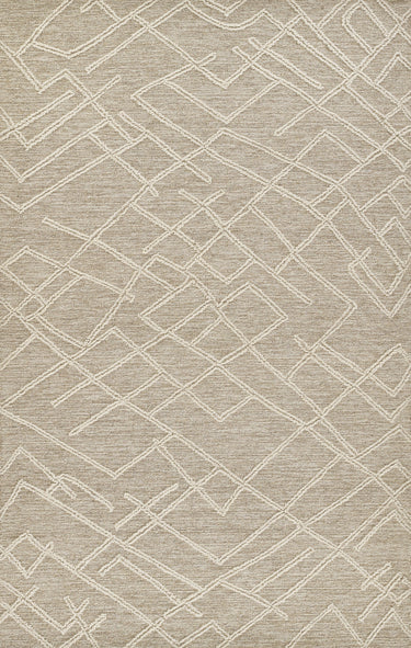 Everett Natural Area Rug - EVT-5 Hand - Tufted, 2' X 4'