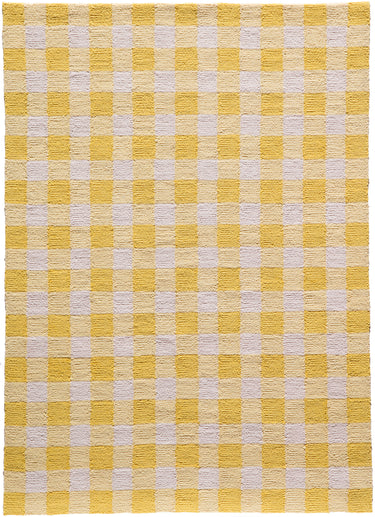 Yellow Geo India Hand Made Runner Rug by Momeni, 2'3" X 7'6" Runner