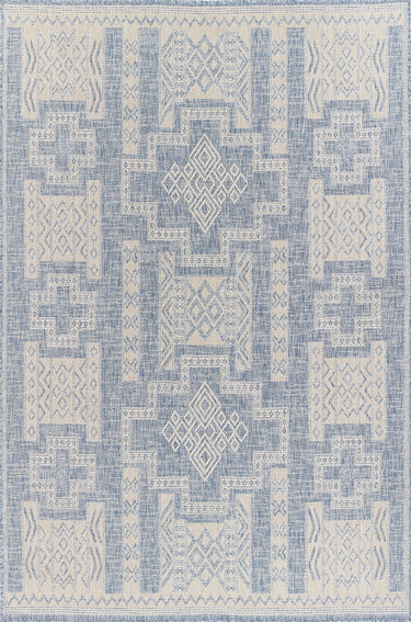 Hampton HAM10 Blue Area Rug by Momeni - 8' X 10'