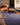 Blue Wool area rug 2'3" X 8 - styled in a dining room