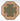 Wool area rug 4' X 4' - full product view on white background