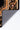 Black Wool area rug 4' X 4' - corner detail and border