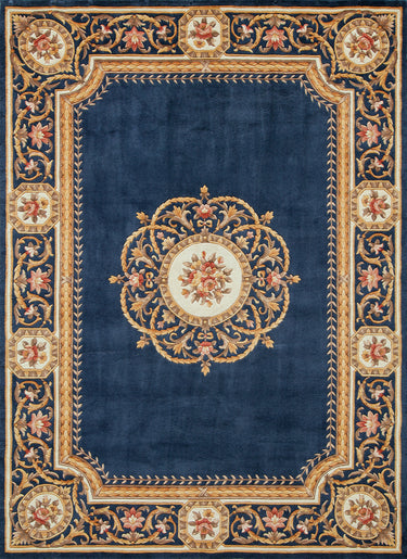 Momeni Blue Harmony India Area Rug in 3'6" X 5'6" - HAI12