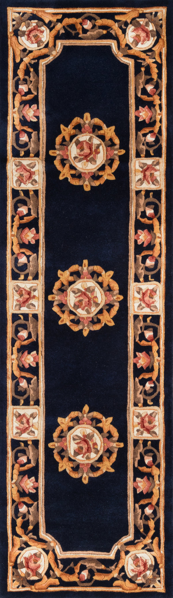 Harmony India Transitional Area Rug in Blue, 8' X 11' lifestyle