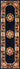 Blue Transitional area rug 4' X 4' - close-up of pattern and texture