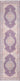Purple Oriental area rug 8' X 10' - full product view on white background