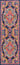Navy Medallion area rug 2'3" X 7 - detail shot showing pile and weave