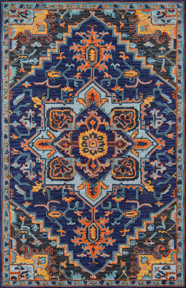 Momeni Navy Ibiza Runner Rug in 2'3" X 7'10" Runner - IBI-2