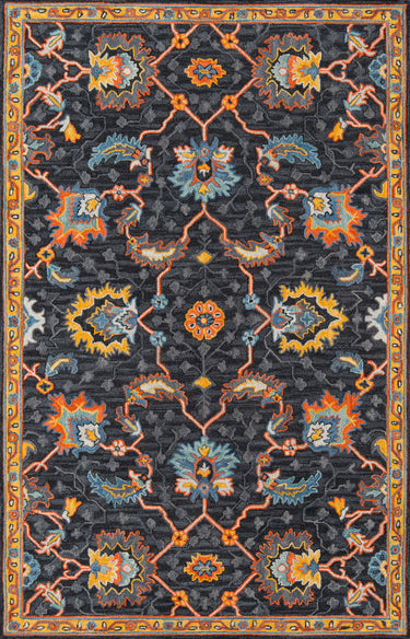 Ibiza Charcoal Area Rug - IBI-3 Hand - Tufted, 3' X 5'