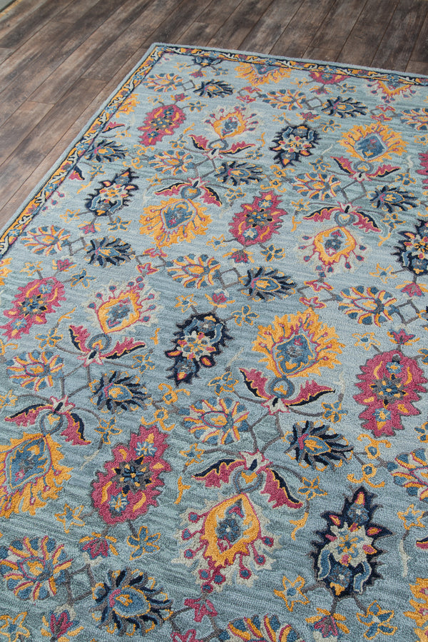 Ibiza IBI-4 Oriental Runner Rug in Blue, 2'3