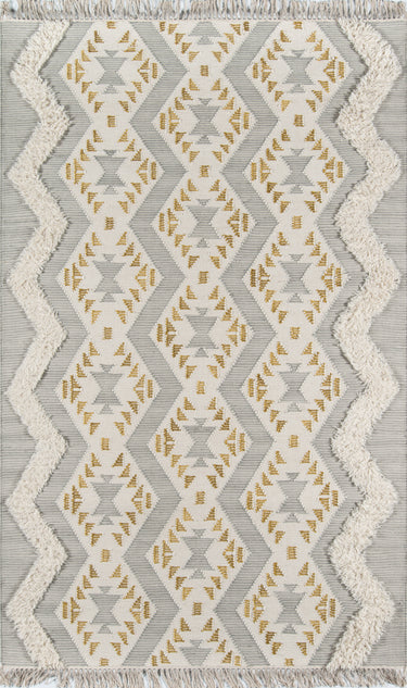 Indio Grey Area Rug - IND-1 Handwoven, 3' X 5'