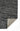 Black area rug 5' X 8' - overhead flat lay view