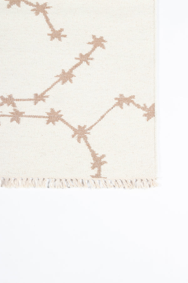 Jem Rectangle Area Rug - Ivory Wool, 5' X 7' lifestyle