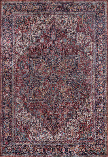 Burgundy Karachi Machine - Made Area Rug by Momeni, 2' X 3' - KARACKAR-4BUR2030