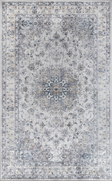 Karachi Grey Area Rug - KAR-7 Machine - Made, 5' X 8'