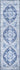 Blue area rug 2'3" X 8 - detail shot showing pile and weave