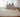 Beige Polyester area rug 3'9" X 5 - corner detail and border