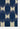 Navy Ikat area rug 3'6" X 5 - close-up of pattern and texture