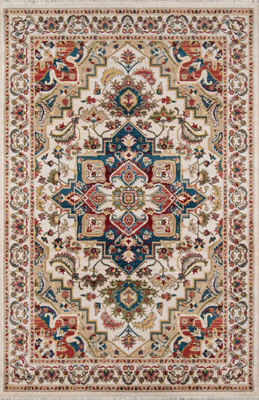 Momeni Lenox LE-01 Ivory Machine - Made Area Rug, 2' X 3'