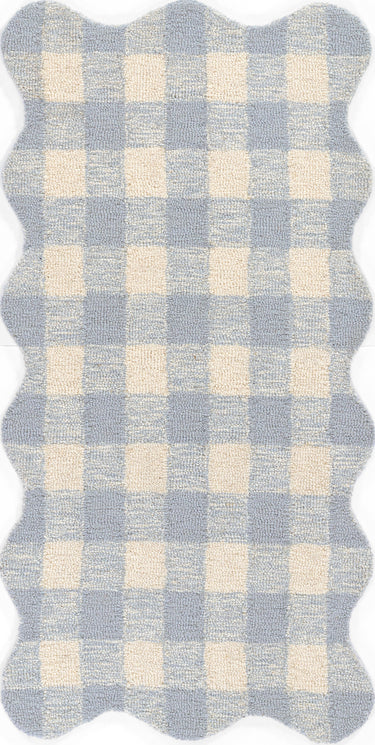 Blue Handwoven Area Rug, Lily LIY-1 2' X 3'