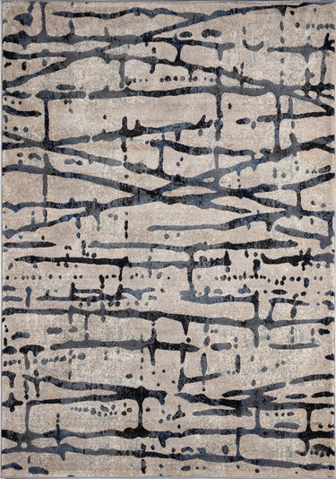 Logan Grey Area Rug - LGN-1 Machine - Made, 3'11" X 5'7"