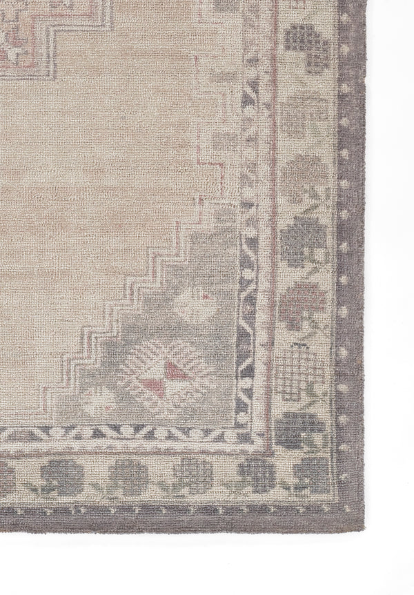 Medallion Brown Runner Rug, Luna 2'3