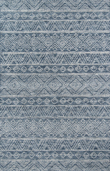 Denim Mallorca Hand Hooked Area Rug by Momeni, 9' X 12'