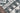 Black Contemporary area rug 3'6" X 5 - overhead flat lay view
