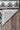 Black Contemporary area rug 8' X 10' - corner detail and border