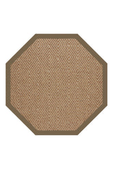 Islamorada-Diamond Canvas Cocoa Area Rug