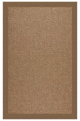 Islamorada-Diamond Canvas Cocoa Area Rug