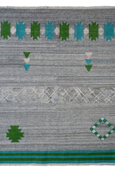 Vintage Moroc Green Gray Area Rug