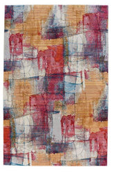 Fuego-Canvas Red Multi Area Rug
