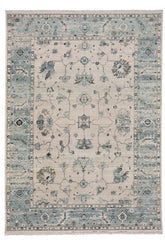 Landis-Ushak Ivory Blue Area Rug