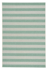 Finesse-Stripe Spa Blue Area Rug
