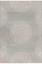 Finesse-Mandala Silver Area Rug