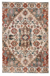 Taraji-Kazak Ivory Multi Area Rug
